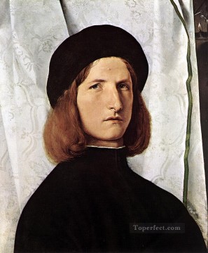 Lorenzo Lotto Painting - Portrait of a Man1 Renaissance Lorenzo Lotto